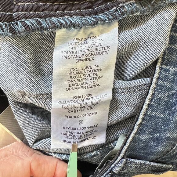 WIT & WISDOM AB SOLUTION HIGH RISE RETRO BERMUDA SHORTS IN BLUE NWT‎ SIZE 2 - Picture 6 of 11